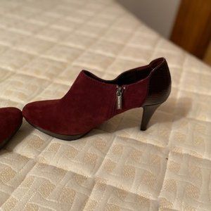 Bandolino Platform Suede Leather Booties